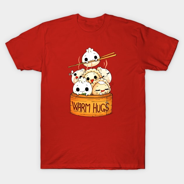 Dumpling Hugs food fun parody T-Shirt by liamMarone